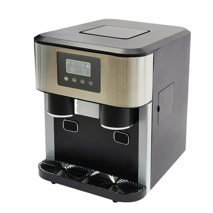 IJsmaker – Ijsmachine – Ijsblokjesmaker – Ijscrusher – Waterreservoir 1,8L – 100-150W Motorvermogen – LCD-Touchpaneel