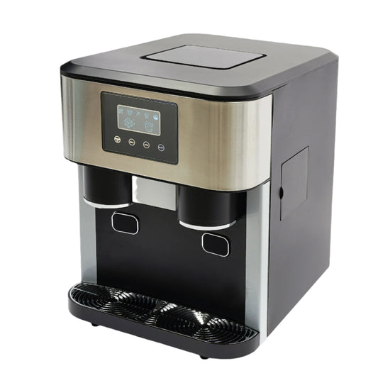 IJsmaker – Ijsmachine – Ijsblokjesmaker – Ijscrusher – Waterreservoir 1,8L – 100-150W Motorvermogen – LCD-Touchpaneel