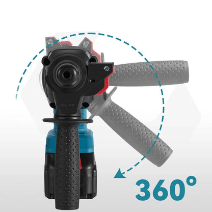 Boormachine - Klopboormachine - Hamerboren - Draadloze - Borstelloze - 26mm - 4800 slagen/min – SDS Plus – Inclusief 1 Batterij en Accessoireset – Voor Beton, Steen en Meer – Compatibel met 18V/21V Accu’s