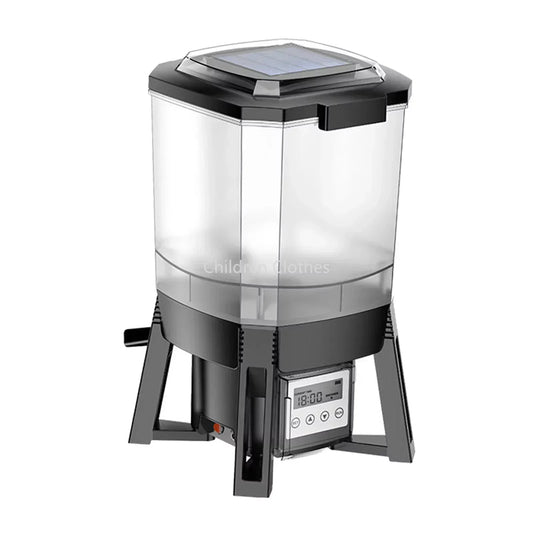 Automatische Visvoerdispenser – Visvoer Automaat – Vissen Voederautomaat – Aquarium Voedersysteem – Vijver Voederdispenser – Zonne-energie – 6 Liter Capaciteit