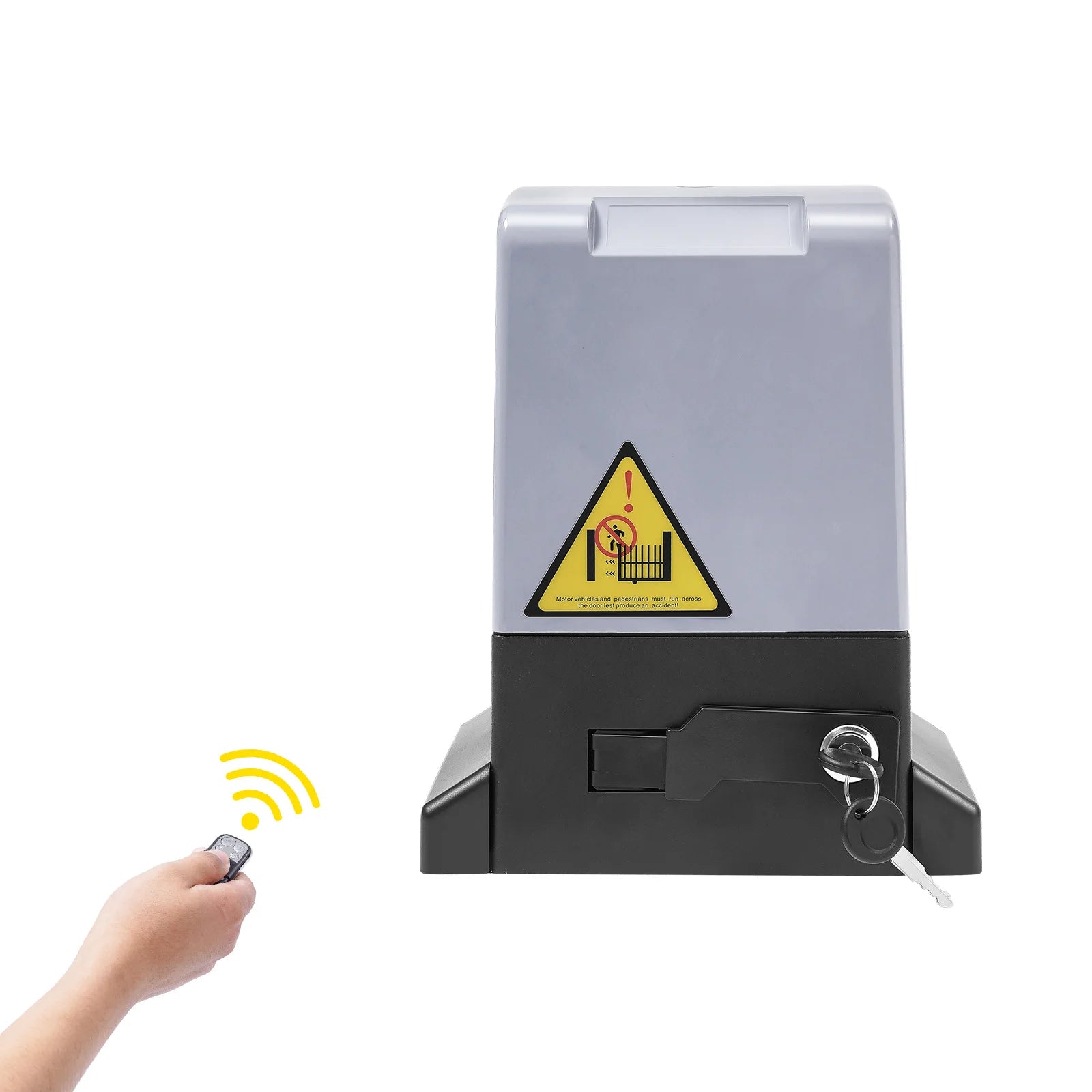 Schuifpoortopener - Elektronisch poortopener - Automatische Poortopener - Hekopener - 750W - Elektrische Schuifpoortopener - Max 1600kg - 1400RPM - Stille Motor met Afstandsbediening & Sleutels - QUORE