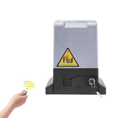 Schuifpoortopener - Elektronisch poortopener - Automatische Poortopener - Hekopener - 750W - Elektrische Schuifpoortopener - Max 1600kg - 1400RPM - Stille Motor met Afstandsbediening & Sleutels - QUORE