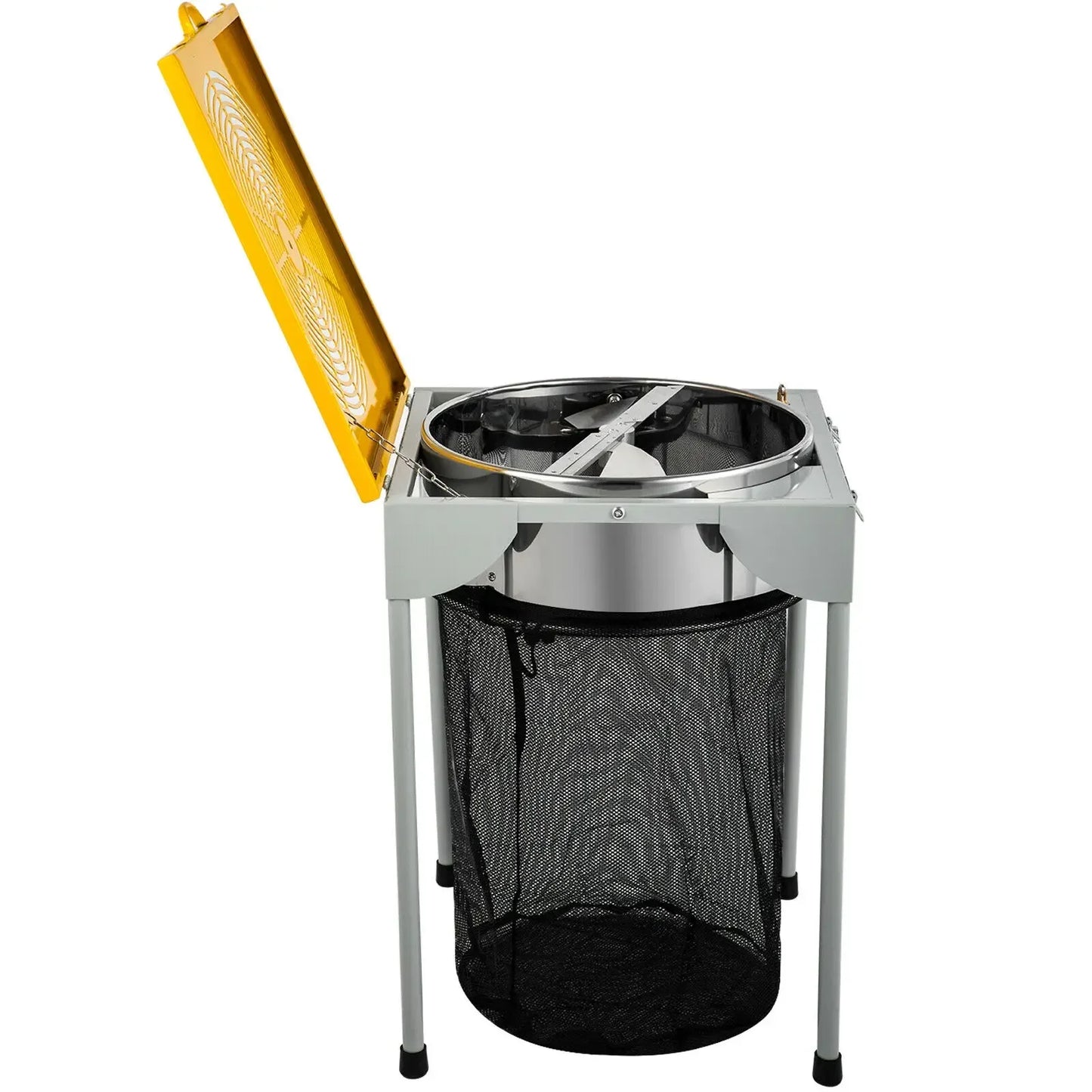 Vevor - Trimmer Head - Electric Cutting Machine - 18 Inch Hydroponic Electric Leaf Shears - 3 Speeds - 60W 6-Blade - Garden Tools - Silver Yellow 