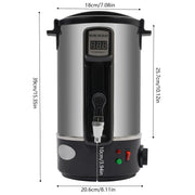 Elektrische Wassmelter - Wazsmelter - Kaarsen Maken - Kaarswas -   Verwarmingspot - 12L/1100W - 3,92 kg - Grijs