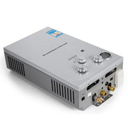 Draagbare doorstroomwaterverwarmer - LPG Propaan Gasverwarmer - Tankloos - Wandmontage - 10L 20KW - Zilver