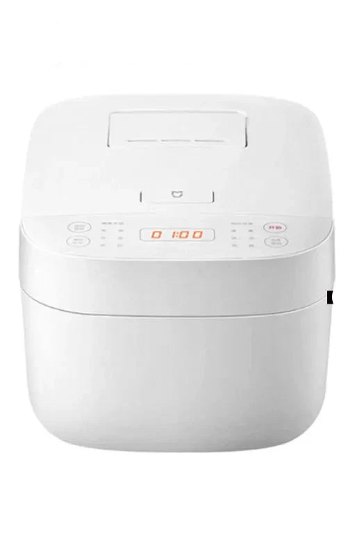 Rijstkoker met Stomer - met Opwarmende Functie - Slowcooker - Rice Cooker - Warmhoudfunctie - 2 tot 6 Personen - Multi Cooker - Anti-aanbaklaag binnenpan - 650W - 3L - Wit - QUORE