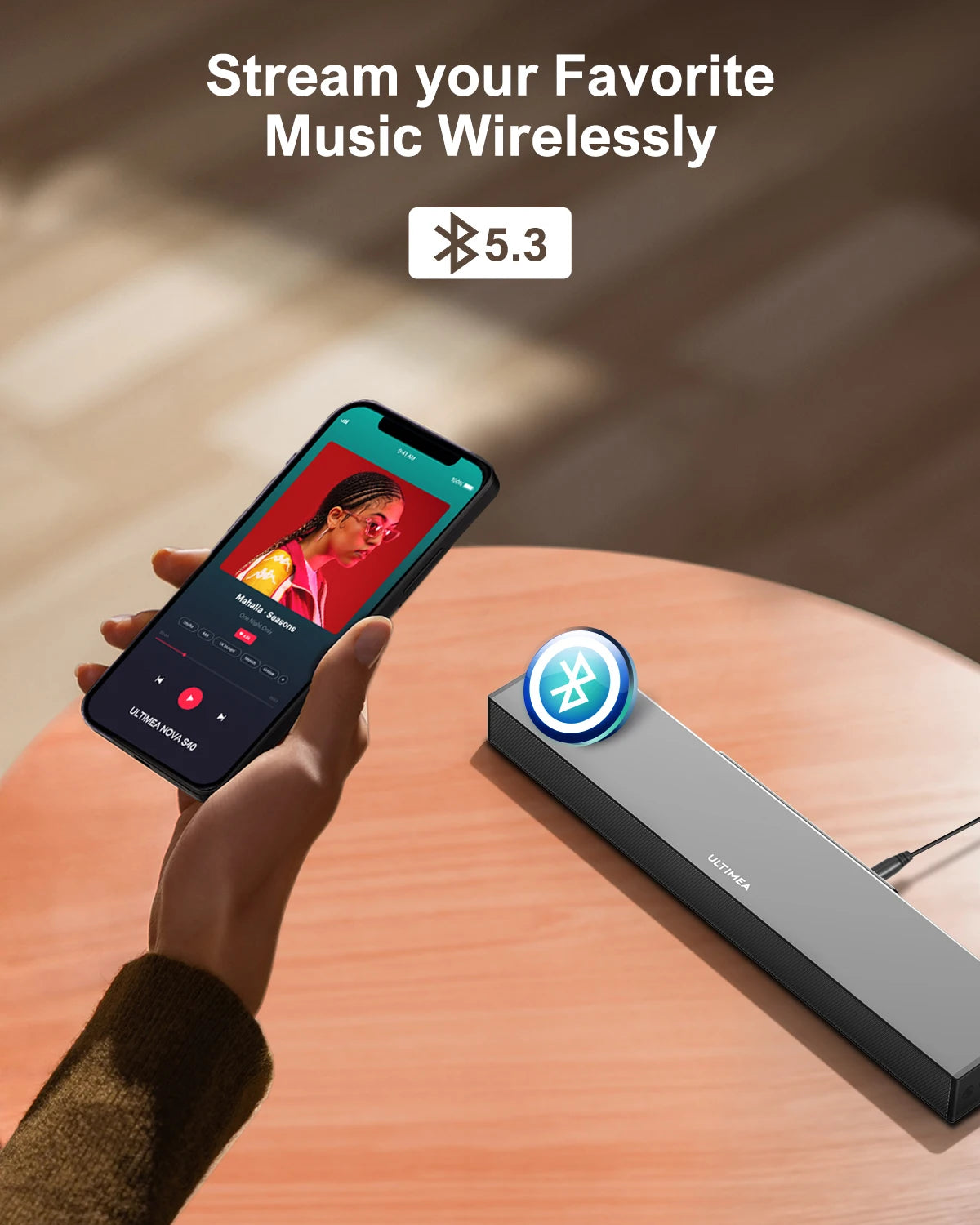 Soundbar voor TV met Subwoofer – Krachtig 160W Geluid – Bluetooth 5.3 – Slank Design – HDMI ARC / Optisch / AUX-Aansluiting