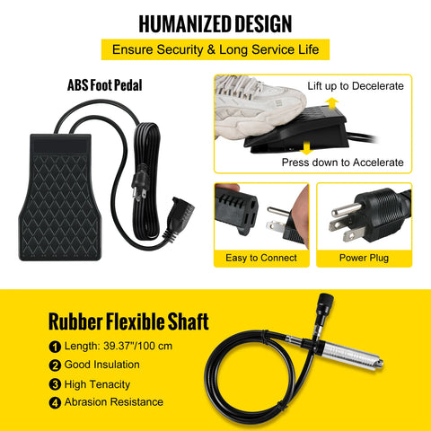 Polishing machine - Sanding machines - Jewelry polishing machine - Jewelry cleaning - Jewelry cleaner - Flexible shaft grinder - Electric - Stepless speed - 780W