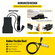 Polishing machine - Sanding machines - Jewelry polishing machine - Jewelry cleaning - Jewelry cleaner - Flexible shaft grinder - Electric - Stepless speed - 380W