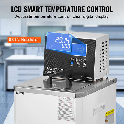 Laboratoriumkoeler – Labkoeler – Temperatuurregelaar – Circulator – Koelsysteem – 900W Vermogen – Roestvrij Stalen Reservoir