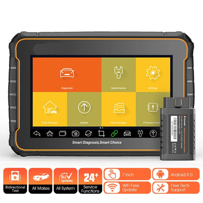 OBD2-Scanner – Autodiagnoseapparaat – Foutcode Lezer – Draadloze Scanner – Bi-Directionele Testfunctie – Real-Time Data – WiFi En Bluetooth Connectivity - QUORE