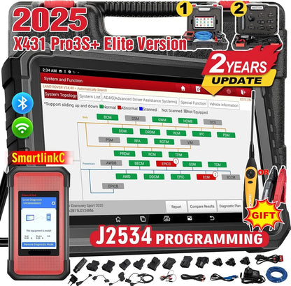 Diagnoseapparaat – OBD2 Scanner – Autodiagnose – Foutcode Lezer – Auto Scanner – 10,1 Inch Touchscreen – 50+ Servicefuncties