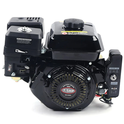 Go Kart Engine - Petrol Engine - 4-Stroke - 212cc - 7.5 hp - with Electric Start - Upgrade version for go-kart and High Pressure Cleaners - Wood Splitters - Black