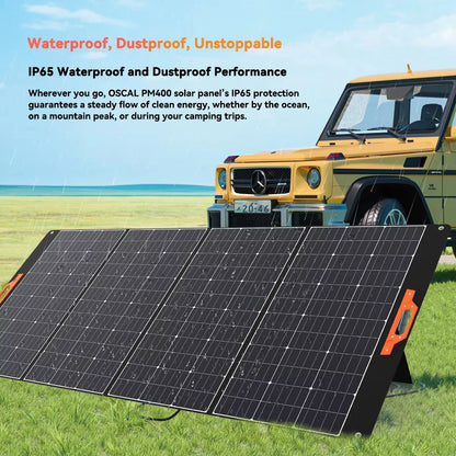 Zonnepaneel – Opvouwbaar Solar Panel – Draagbaar Zonnepaneel – Outdoor Zonnepaneel – Kampeer Zonnepaneel – 400W Vermogen – 23% Energie Efficiëntie – Waterdicht & Weerbestendig