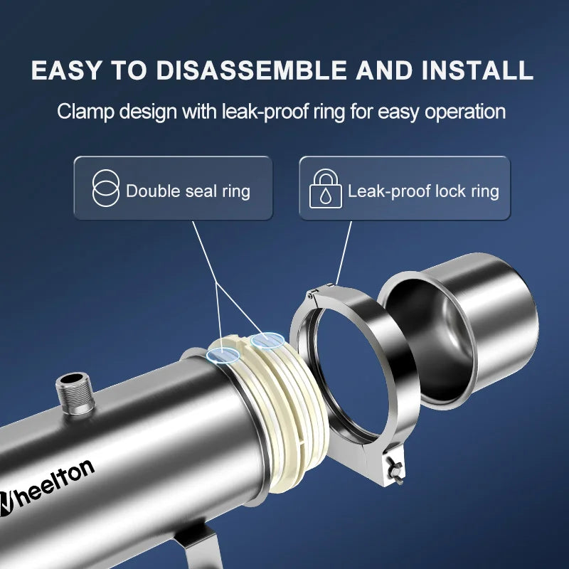 Ultrafiltratie Waterfilter – Waterzuiveraar – Waterfilter Systeem – Huiswaterfilter – Zonder Elektriciteit – RVS Behuizing – 3000 Liter Per Uur