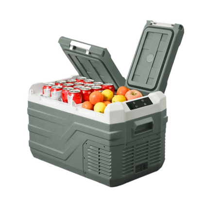 Mini Koelkast - Auto Koelkast - Draagbare Compressor Koelbox - Elektrische Vriesbox - met Afneembare Deur - voor Camping - Auto - Vrachtwagen - Boot - 40L - 61.8 x 37.6 x 51.4 cm - Groen