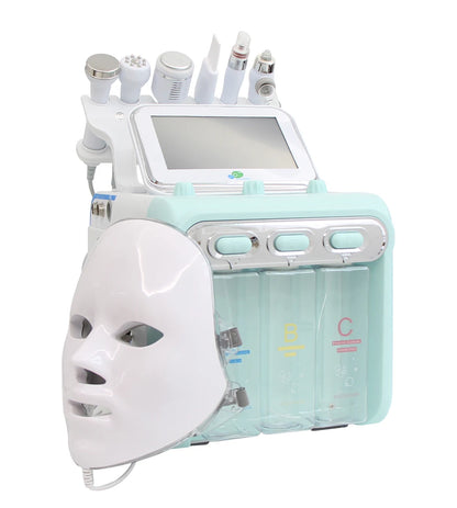 7-in-1 Hydro Dermabrasion Machine – Huidverzorgingsapparaat – Gezichtsreiniger – Spa Reinigingsmachine – Anti-Acne Tool – Dieptereiniging Poriën – Collageen Stimulerend – Multifunctionele Handgrepen