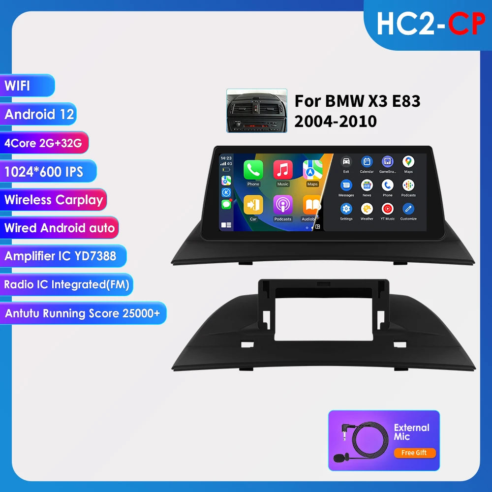 Autoradio – Auto Radio – Multimedia Systeem – 2-DIN Autoradio – Car Audio – 10,25 Inch Touchscreen – Android 13 & 4G Wifi