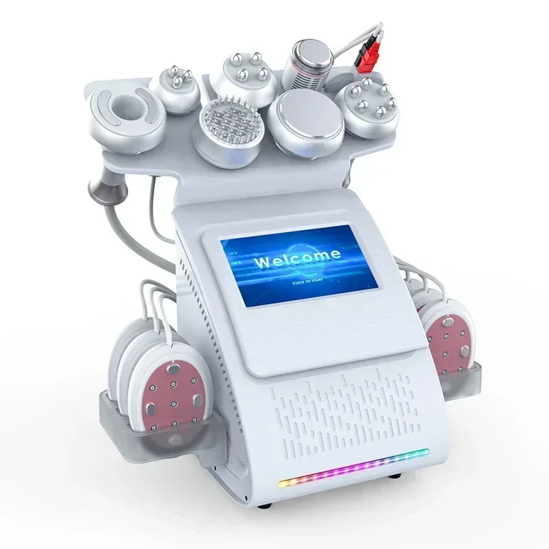 Multifunctionele Ultrasone Body Slimming Machine – Huidverzorgingsapparaat – Vetverbrander – Lichttherapie – Huidversteviger – 80 kHz Cavitatie – 7-Inch Touchscreen