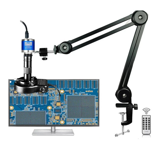 Microscoop - Soldeermicroscoop - Bresser Microscoop - Microscoop Digitaal - Vergroting - Digitale Microscoop - 4K- Met USB-C HDMI Poort Voor PCB Soldeer Reparatie