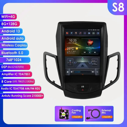 2DIN Android 14 Autoradio – Multimedia Speler – Navigatie Systeem – CarPlay – Bluetooth Radio – 9,7 Inch Touchscreen – GPS Navigatie – Bluetooth 5.0