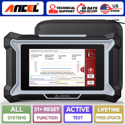 OBD2 Diagnoseapparaat – Autodiagnose – Foutcode Scanner – Systeemscanner – ECU Coding – 5 Inch Touchscreen – Bi-directionele Controle