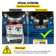 Luchtcompressorpomp - Luchtdruk - 1800W - 4500PSI - 30MPA - 300BAR - 220V - Compressor - Draagbare Compressor - Blauw - QUORE