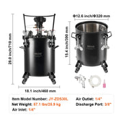 Verftank - Druktank - Verftank Spuitverf Drukpot - 30L Automatic - Spuitverf - Drukspuit - Verfspuiten - Verf - Verfspuiten Electrisch