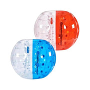 Bumper balls - Inflatable ball - Zorb balls - Bubble ball - Inflatable - 0.8mm thick - 2 pack - Adults or children - with red and blue dots