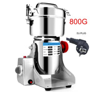 Elektrische kruidenmolen - 3000W - Elektrische graanmolen - Grinder - Kruidenmolen - Kruidenmolen - Koffiezetapparaat - Graankruidenmolen - Tarwemenger - Droge voedselmolen - 800G - Roestvrij staal