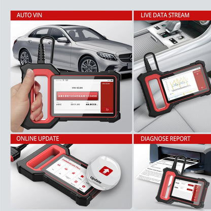 OBD2 Scanner - OBD - Diagnosecomputer - Uitleesapparatuur Auto - Auto Accessoires - Storing Verwijderen - Auto Uitlezen - ABS - SRS - ECM - TCM Systemen - 5" Touchscreen - QUORE