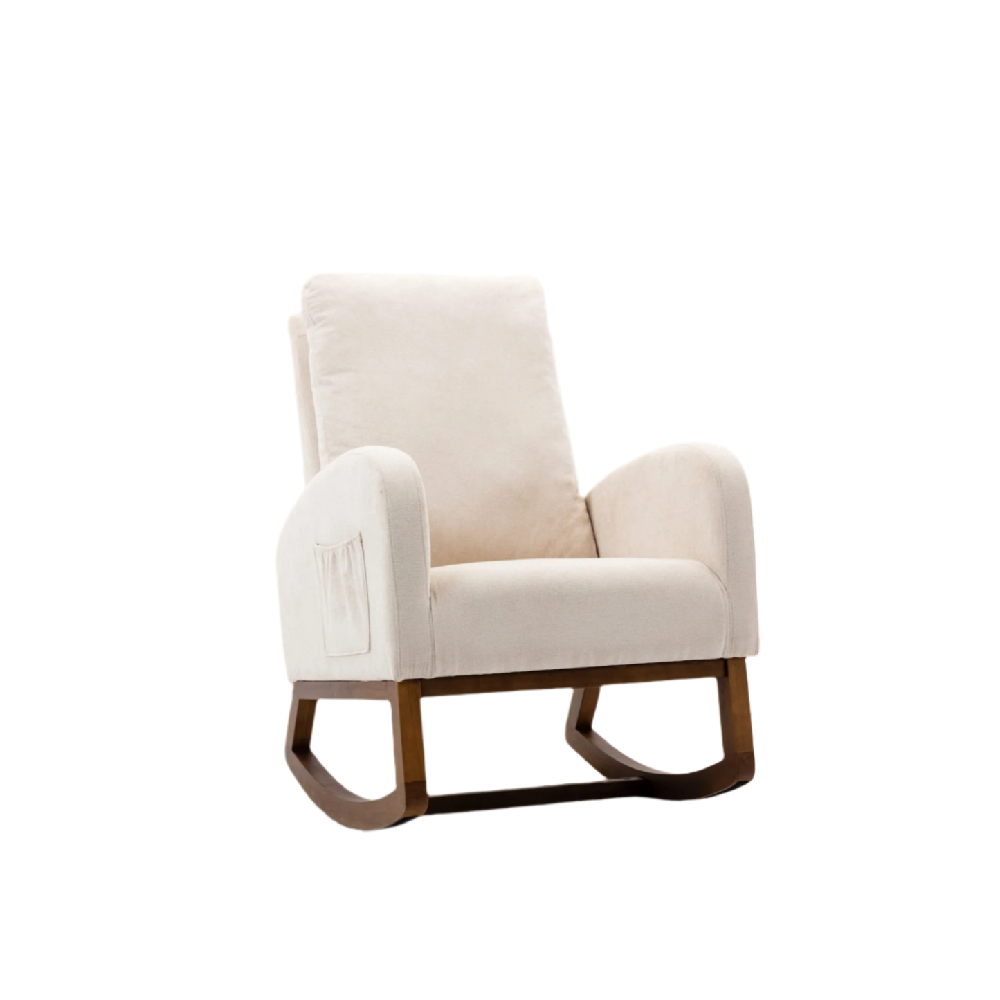 Schommelstoel – Relaxstoel – Fauteuil – Loungestoel – Schommelstoel Babykamer – Massief Rubberwood – Ergonomisch Ontwerp