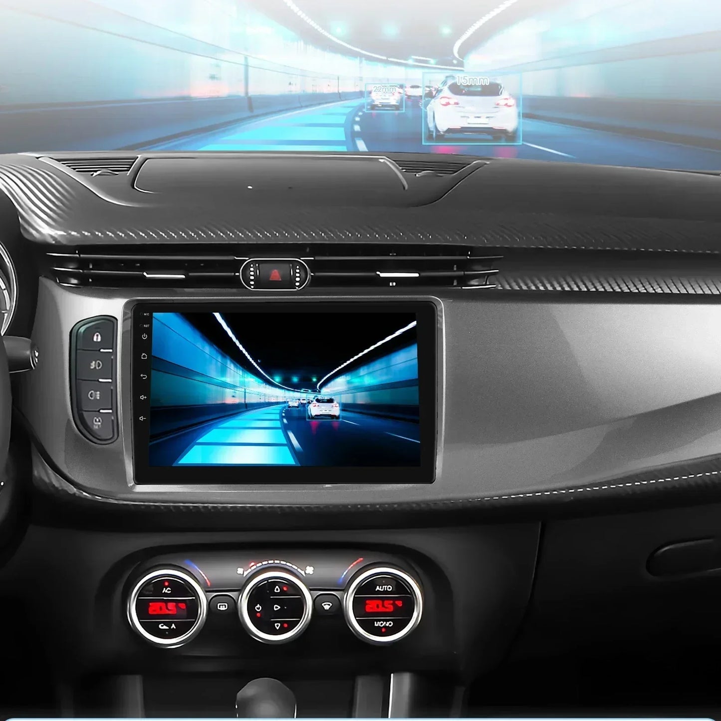 Android 14 Autoradio – Multimedia Speler – 2DIN Systeem – Carplay Stereo – Android Auto Interface – 10,33 Inch QLED Scherm – 8-Core 6GB RAM 128GB Opslag