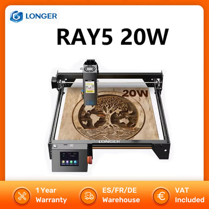 Laser Graveermachine – Laser Cutter – Graveerapparaat – Snijmachine – 20W Vermogen – 375x375 Mm Werkgebied