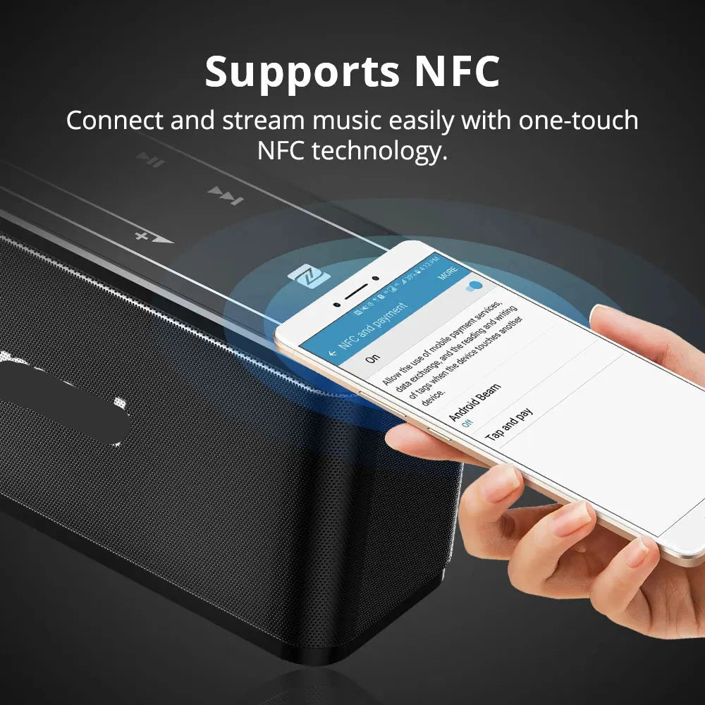 Bluetooth Speaker - Party Speaker - 40W - Draadloze - Draagbare - Touchbediening - 25 Uur Speeltijd - Voor Thuis & Reizen - Zwart