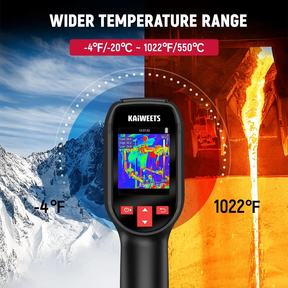 Warmtebeeldcamera – Thermische Camera – Infraroodcamera – Warmte Detector – Temperatuurmeter – 240x240 Resolutie – 550℃ Meetbereik