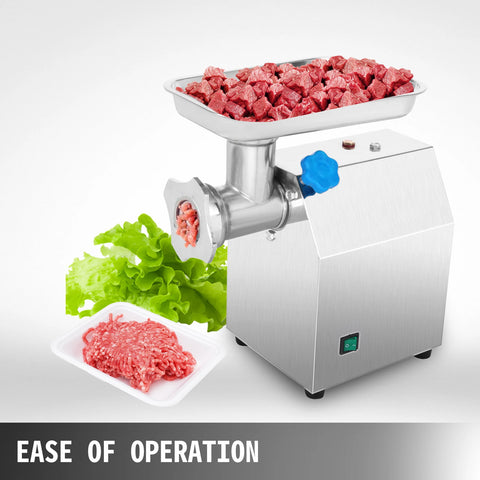 Meat grinder - Food processor - Food robot - Vegetable cutter - 850W - 60Hz - 122 Kg/H - 190RPM - Food processor - Mincer - Silver