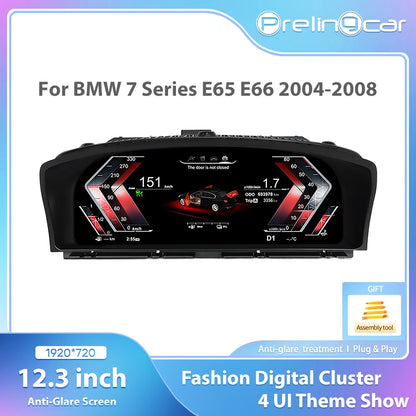 12,3 inch LCD Dashboard Display – Digitaal Instrumentenpaneel – Snelheidsmeter – Auto Cluster – Dashboard Paneel – Met CarPlay – HD 1920x720 Resolutie – Plug & Play Installatie