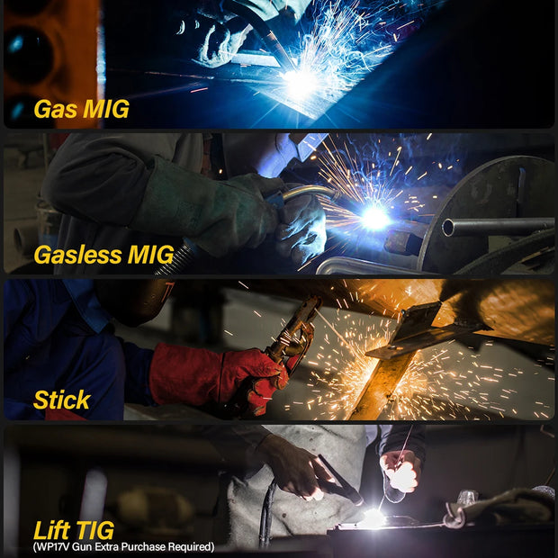 Hzxvogen - Lasmachine - Elektrische lasmachine - Halfautomatische lasmachine - 3 In 1 - 5 in 1 - Halfautomatische lasmachine - Gas Mix-Gas Non-Gas - MIG/TIG/ARC/MMA/MAG - Multifunctionele lasapparatuur