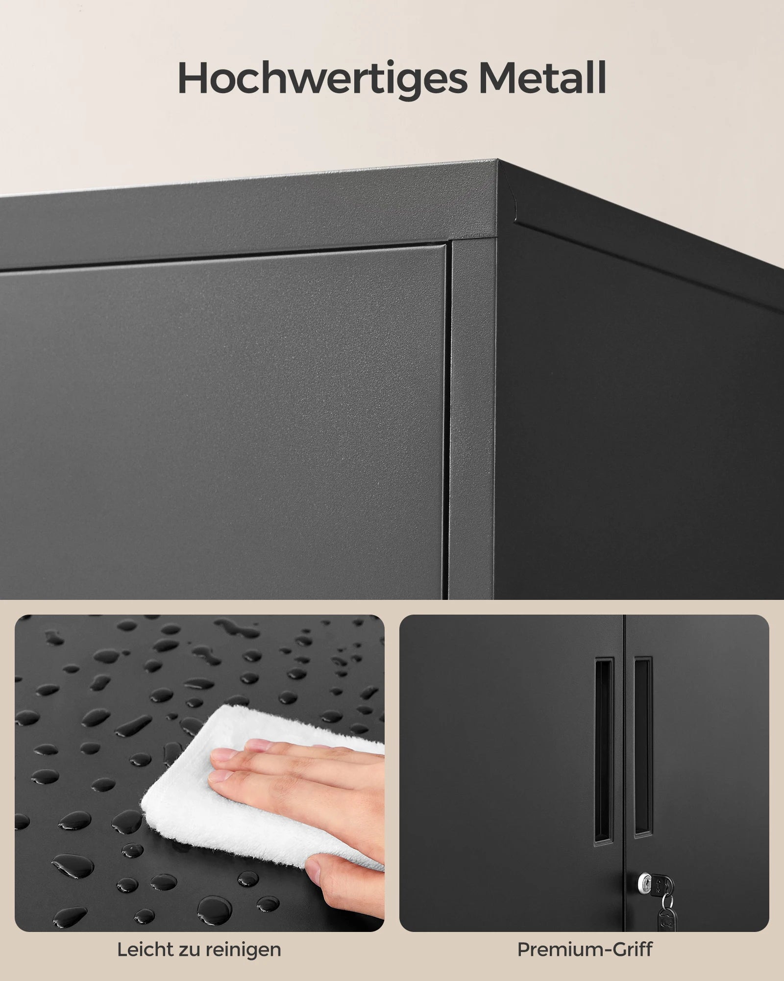 SONGMICS files wardrobe file wardrobe, multi-purpose wardrobe, office wardrobe with 2 doors - QUORE