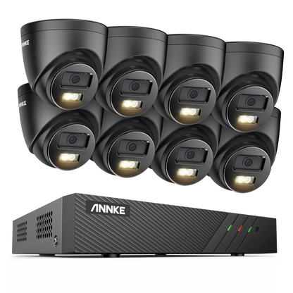 Beveiligingssysteem 8-Kanaals – Bewakingscamera – CCTV Systeem – IP Camera Set – NVR Recorder – 6MP 3K Resolutie – Bewegingsdetectie Met Mens- en Voertuigherkenning