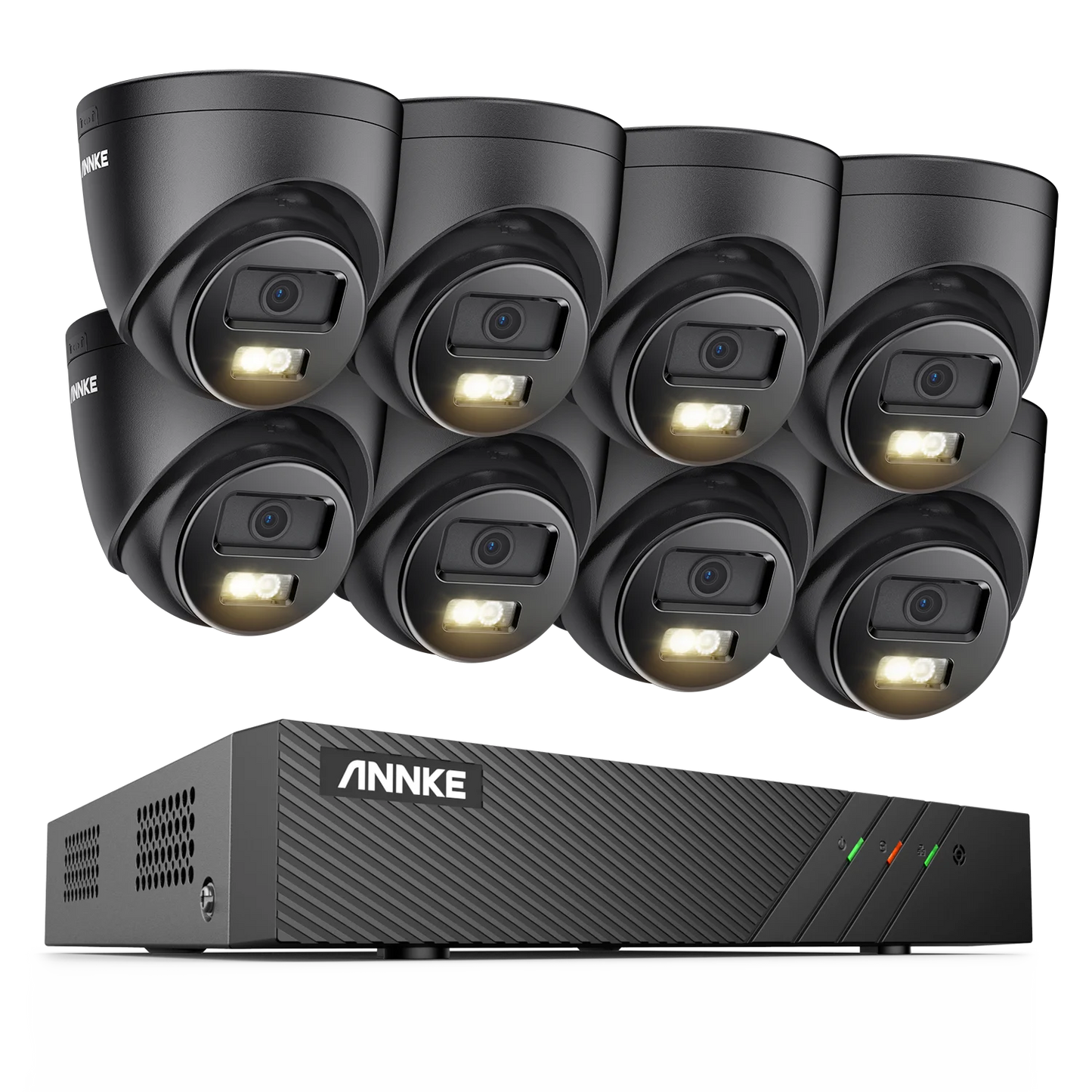 Beveiligingssysteem 8-kanaals NVR – IP Camera Set – Video Toezicht – Surveillance Cameras – PoE Beveiliging – 4TB Opslag – 6MP 3K Resolutie – Slimme Mens & Voertuig Detectie