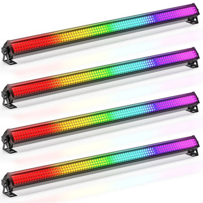 LED Wash Light – RGB Wall Washer – Stage Lighting – DJ Verlichting – Feestlamp – 4 Stuks – 36W Vermogen – DMX512 Besturing