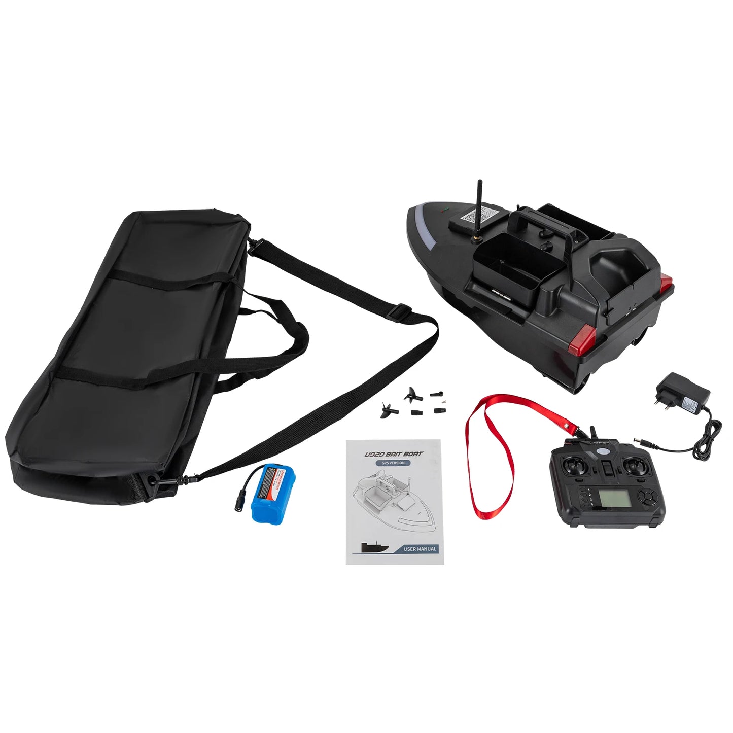 GPS Voerboot – Voerapparaat Op Afstand – Visboot – Voerboot Met GPS – ABS Materiaal – 12.000 mAh Accu