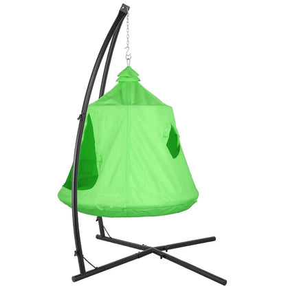 Hangstoel – Boomhut Hangstoel – Tuinstoel – Kinder Hangstoel – 600D Oxford Polyester – Weerbestendig Frame – Opblaasbaar Zitkussen