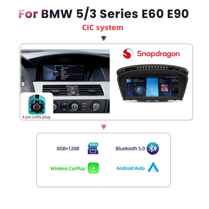 Android Autoradio – Multimedia Systeem – CarPlay Interface – Navigatie Systeem – Bluetooth Verbinding – 8GB RAM – 128GB Opslag