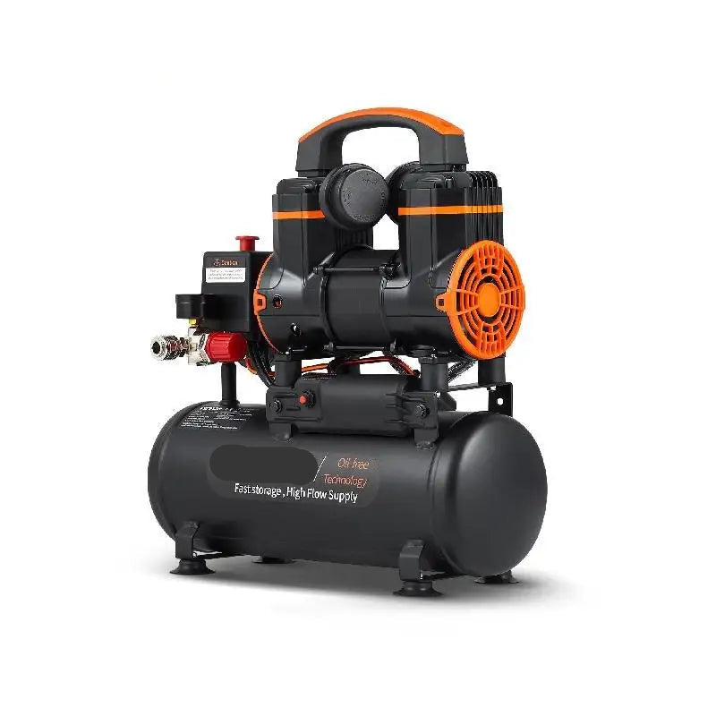 Luchtcompressor - Stille Compressor - Luchtpomp - Olievrije Draagbare Compressor - 24L - 1450W - voor Banden, Klussen en Hobbygebruik - Bandenpomp