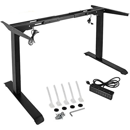 Elektrisch Bureauframe – Sta Zit Bureau – Verstelbaar Bureauframe – Bureau Onderstel – Traploos Verstelbaar – Draagvermogen 120 Kg – Stille Dubbele Motoren