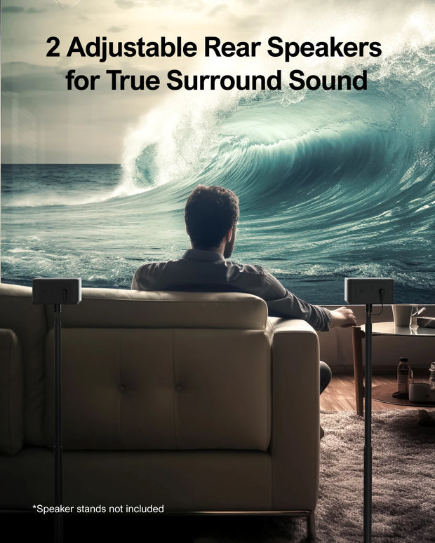 ULTIMEA Soundbar (P61155) - Bluetooth Speaker - Soundbars voor TV - Touch- & Afstandsbediening - Zwart - QUORE