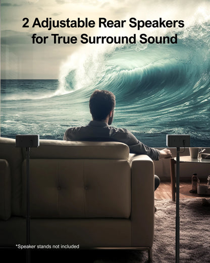 Soundbar - Speaker - 5.1 Soundbars Draadloze Subwoofer & Surround Speakers - 320W - Box - 3D Surround Sound Systeem – Home Theater Bluetooth Speakers